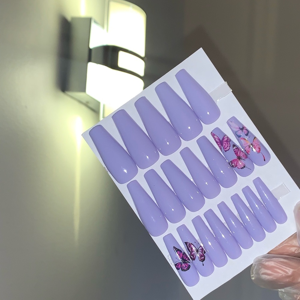 Lavender nails